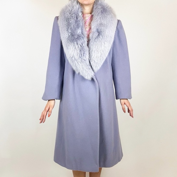 Vintage Jackets & Blazers - Vintage 60s Pastel Purple Genuine Fur Coat